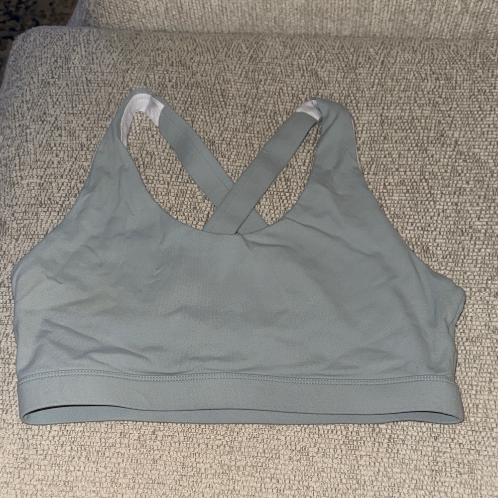 Sage green Crossback Sports Bra - Brand Unspecified